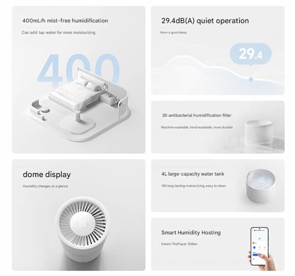 Conheça o Mijia 3 - Mijia Mistless Humidifier 3, o umidificador da Xiaomi “sem névoa” e ultra silencioso