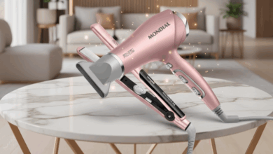 Achadinho da Shopee! Kit Secador + Chapinha Golden Rose Line da Mondial para cabelos perfeitos em casa. Preço incrível e entrega rápida! Corre lá!