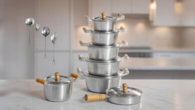 Achadinho de Cozinha Imperdível! Jogo de Panelas Alumínio Batido Grosso + Frigideira + Caldeirão + Talheres